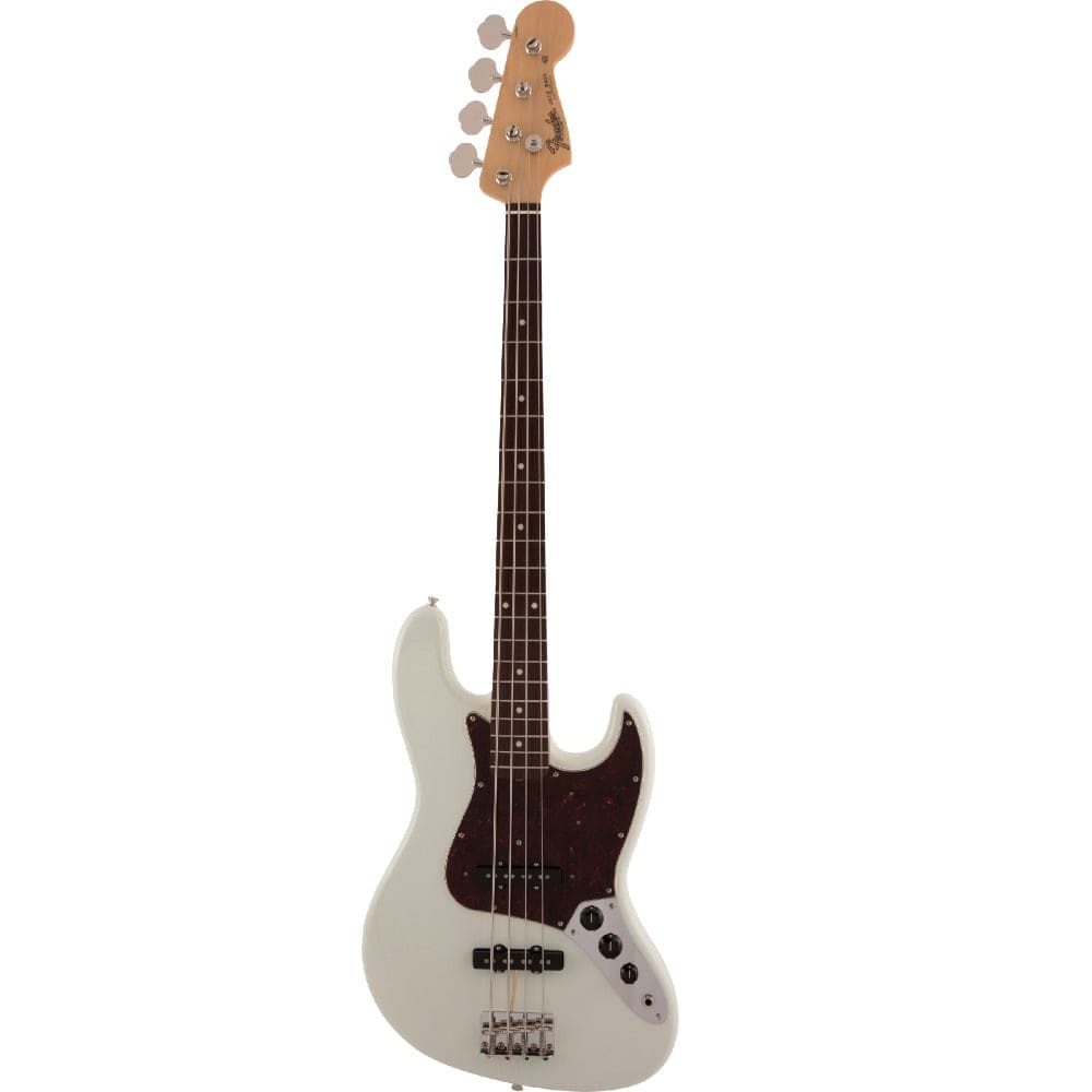 fender electric guitars olympic white fender traditional '60s jazz 4 string electric bass guitar #color_olympic-white