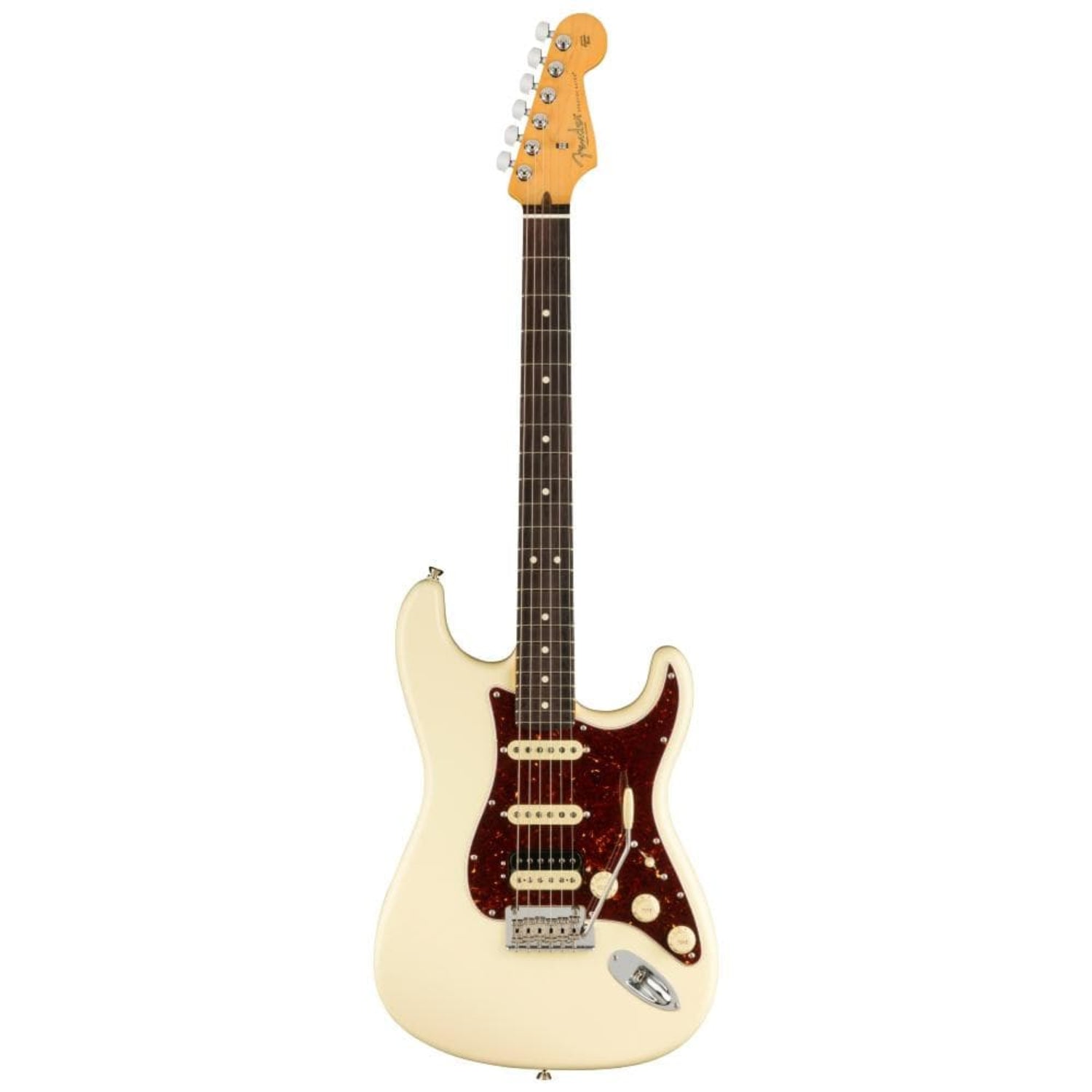 fender electric guitars olympic white / rosewood fender american professional ii stratocaster hss electric guitar