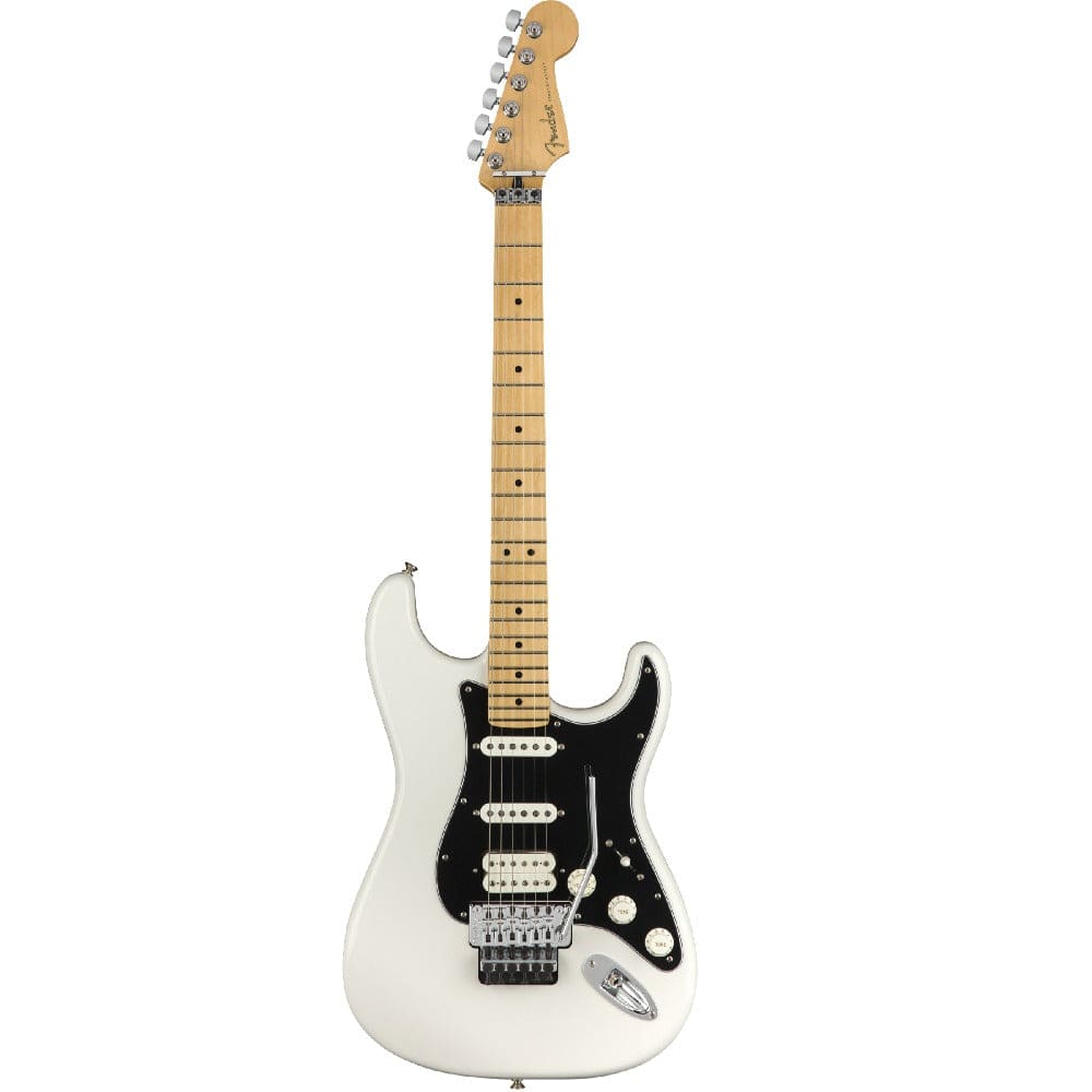 fender electric guitars polar white / maple fender player stratocaster floyd rose hss electric guitar #color_polar-white,fretboard_maple