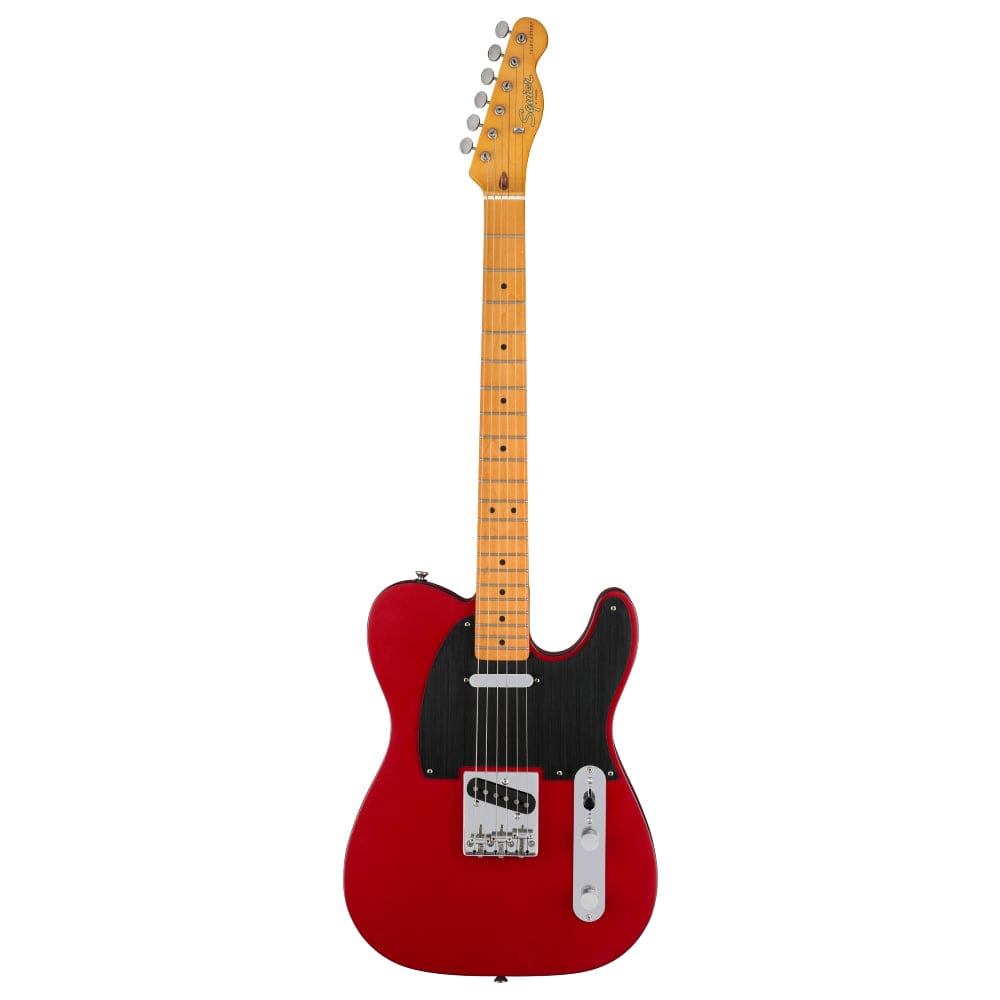 fender electric guitars satin dakota red fender squier 40th anniversary telecaster vintage edition 6 string electric guitar #color_satin-dakota-red