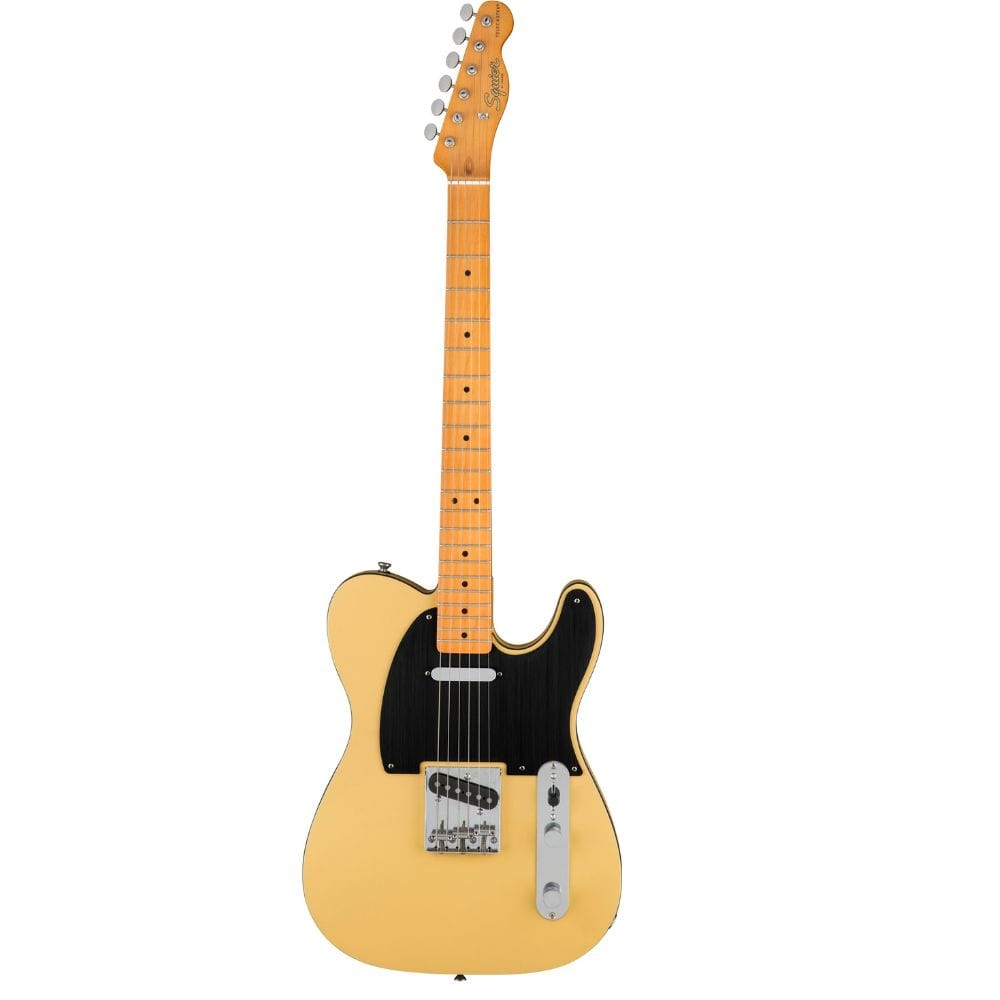 fender electric guitars satin vintage blonde fender 40th anniversary telecaster vintage edition 6 string electric guitar - satin vintage blonde