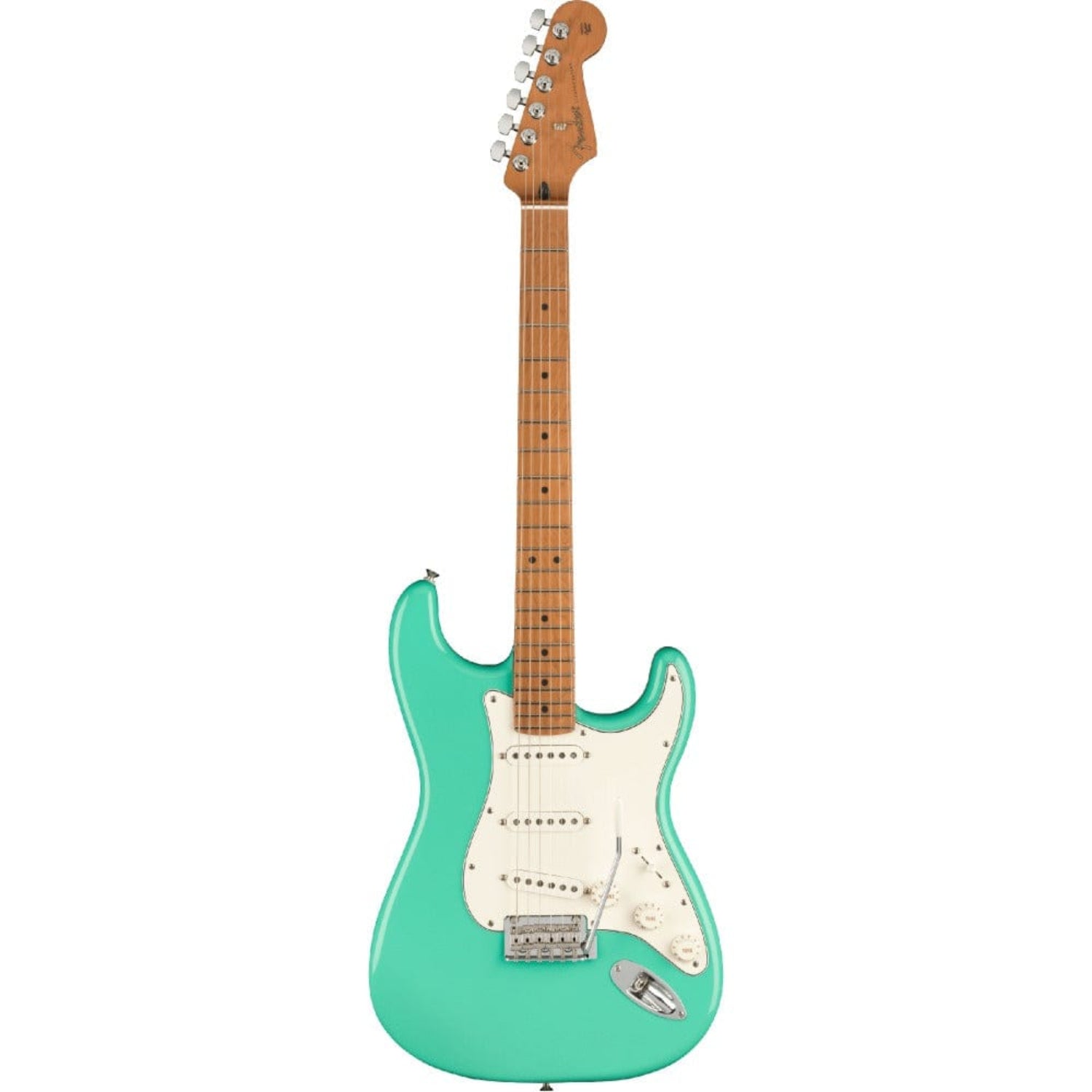 fender electric guitars sea foam green / roasted maple fender limited edition player stratocaster 6 string electric guitar #color_sea-foam-green,fingerboard_roasted-maple