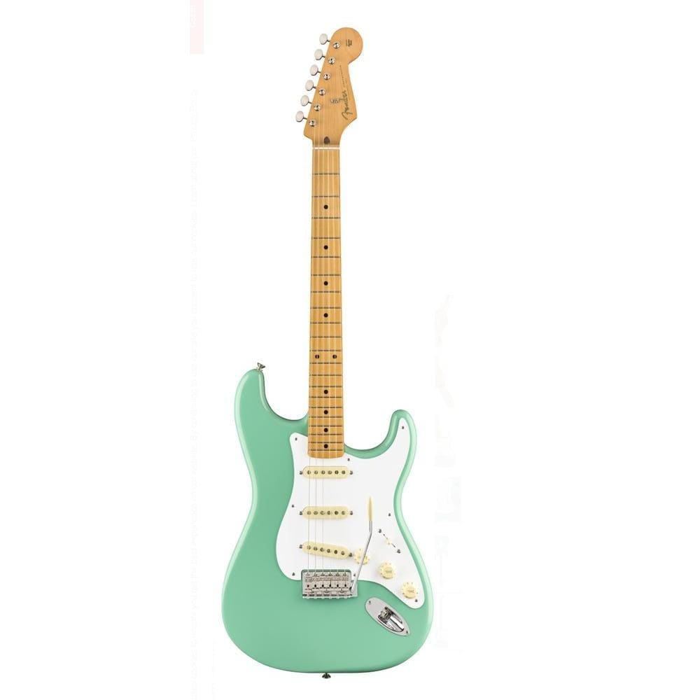 fender electric guitars seafoam green fender vintera series 50s stratocaster 6 string electric guitar