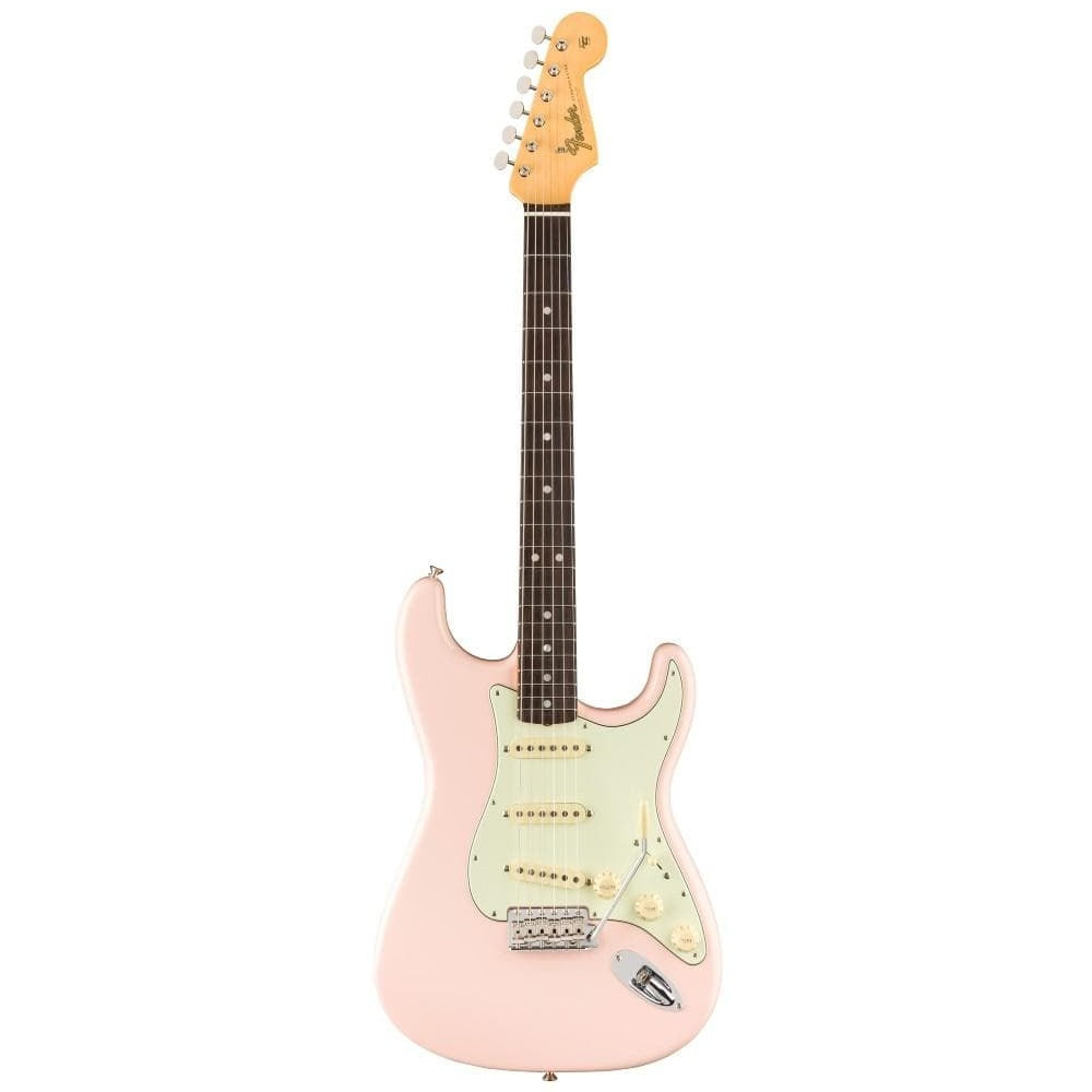 fender electric guitars shell pink fender american original 60s stratocaster 6-string electric guitar #color_shell-pink