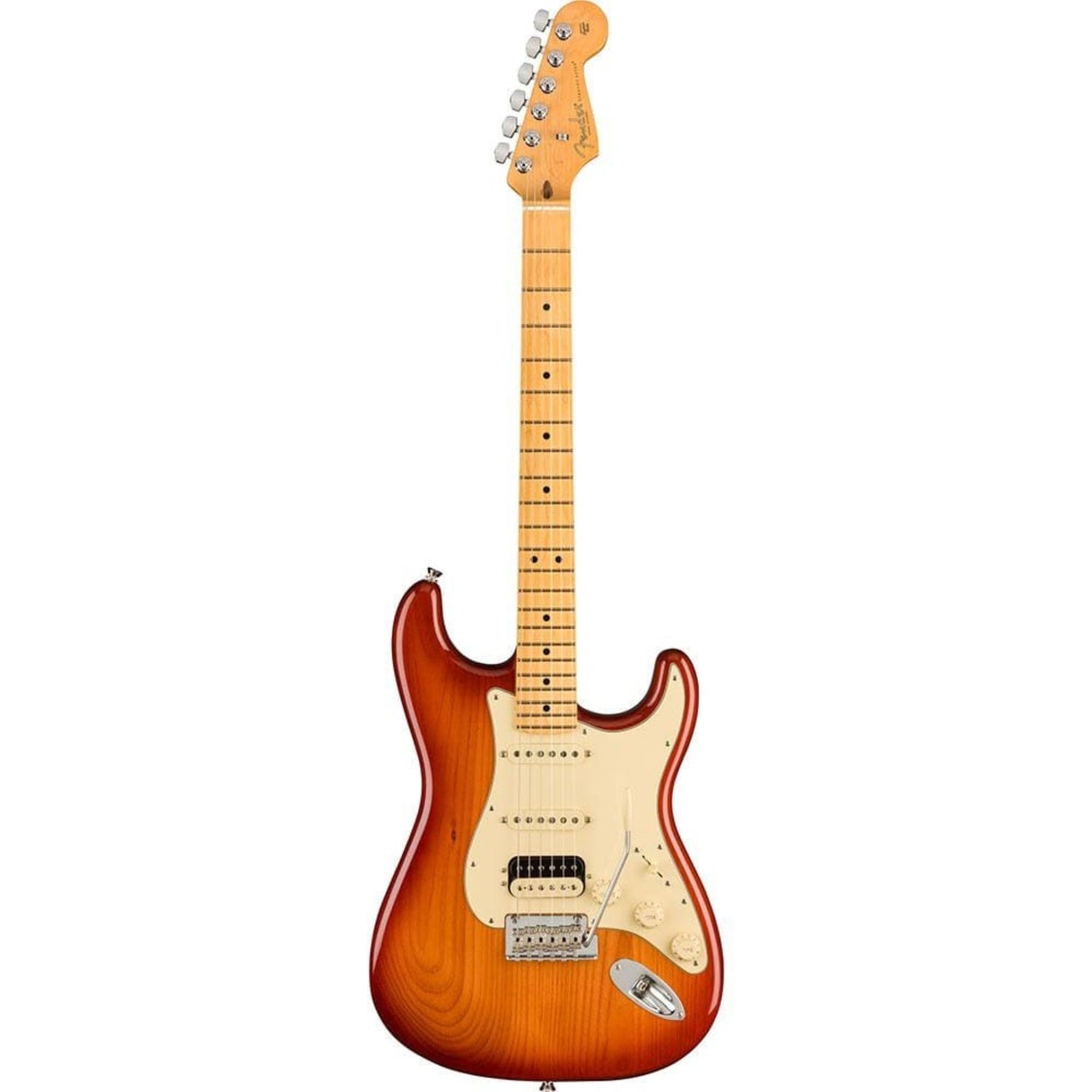 fender electric guitars sienna sunburst / maple fender american professional ii stratocaster hss electric guitar