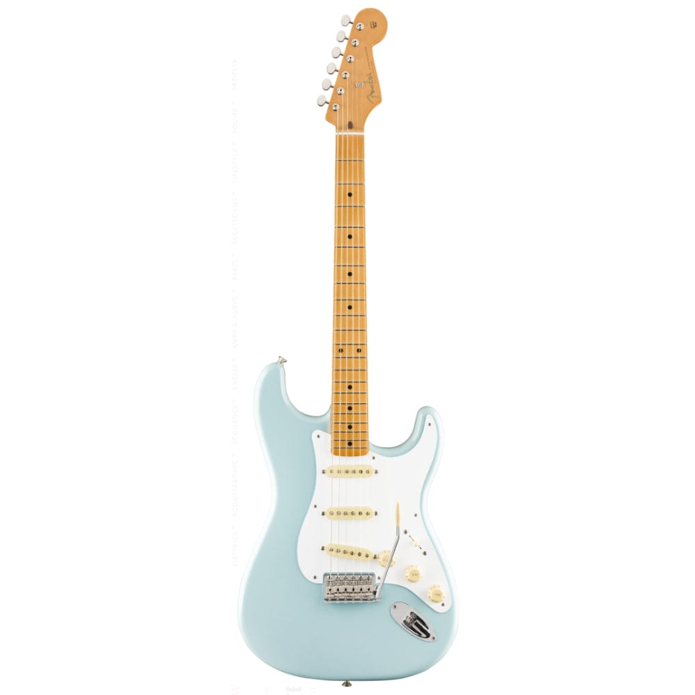 fender electric guitars sonic blue fender vintera series 50s stratocaster 6 string electric guitar #color_sonic-blue