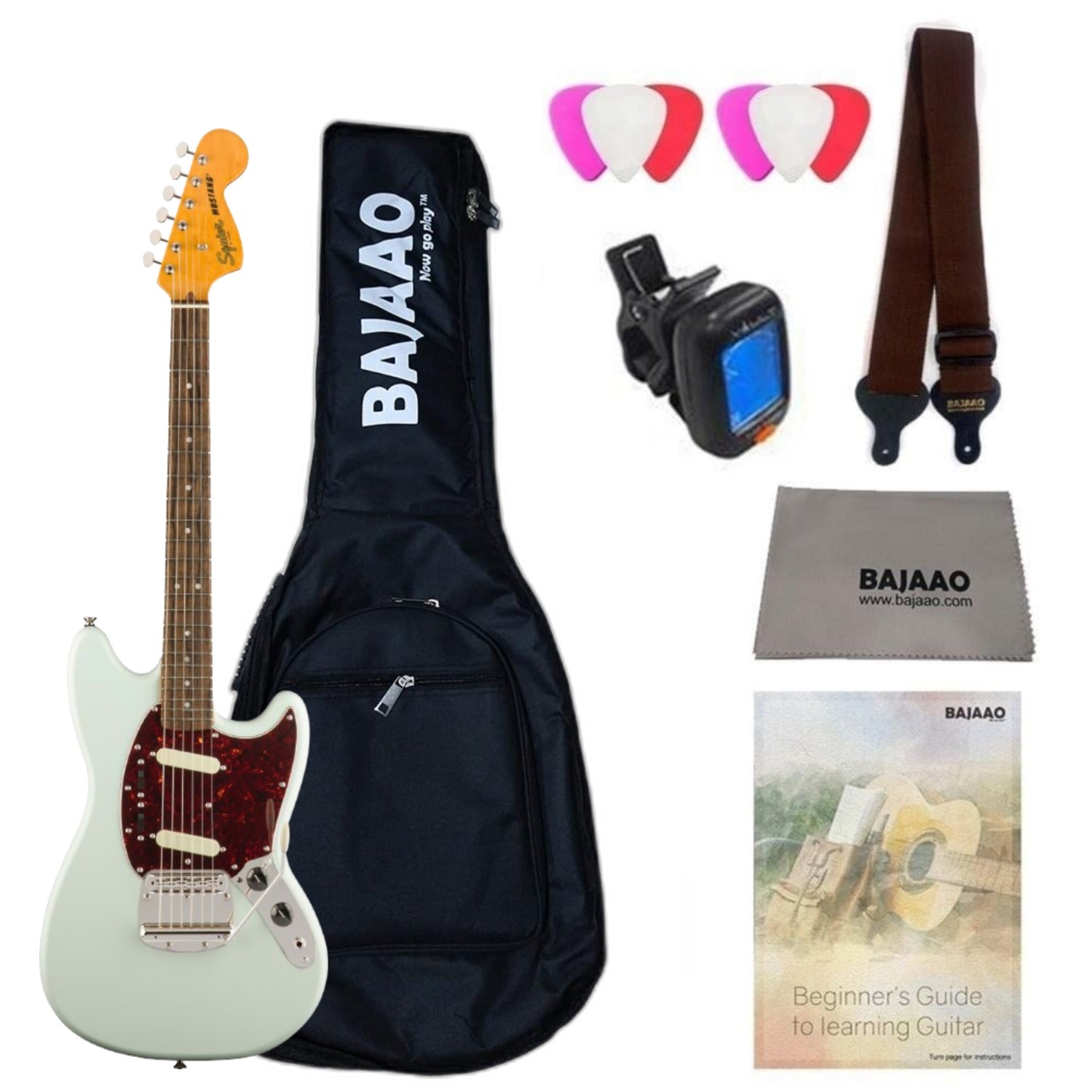 Fender Electric Guitars Sonic Blue / Standard Fender Squier Classic Vibe '60s Mustang 6 String Electric Guitar