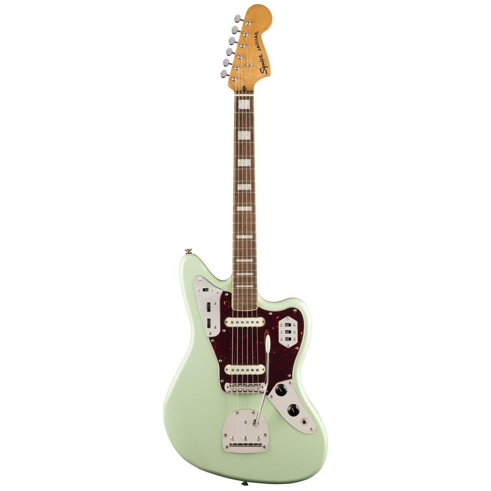 fender electric guitars surf green fender classic vibe '70s jaguar electric guitar #color_surf-green