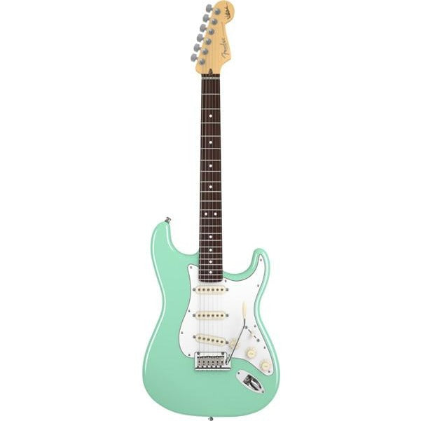 fender electric guitars surf green fender jeff beck stratocaster rosewood electric guitar #color_surf-green