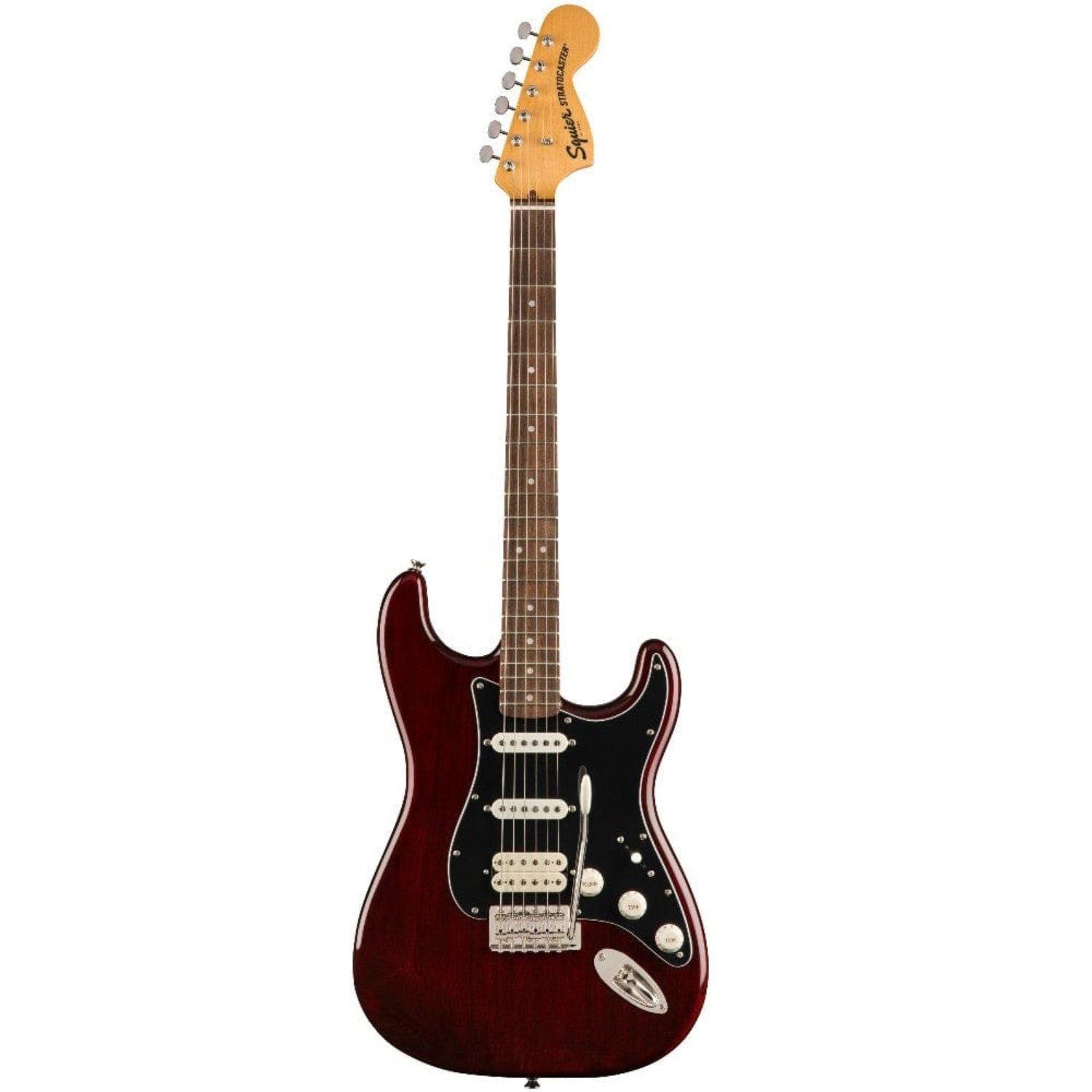 fender electric guitars walnut fender classic vibe '70s stratocaster hss electric guitar #color_walnut