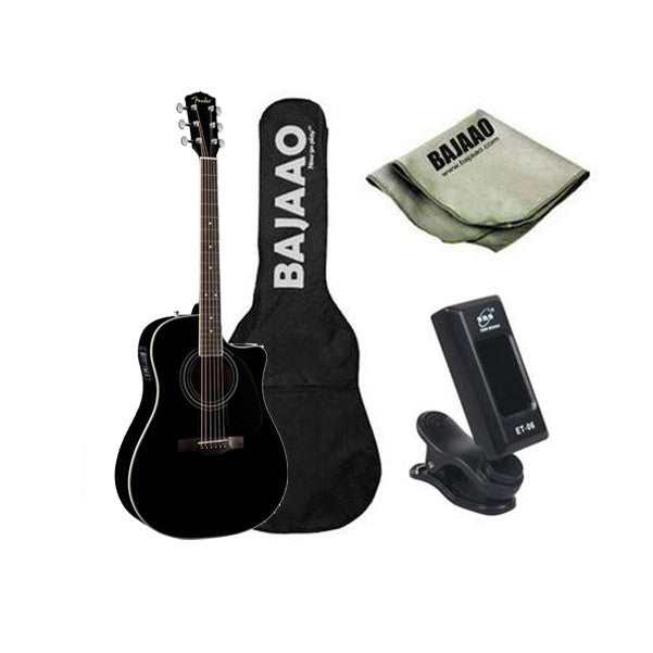 fender electro acoustic guitar bundles black fender cd140sce electro acoustic guitar bundle #color_black
