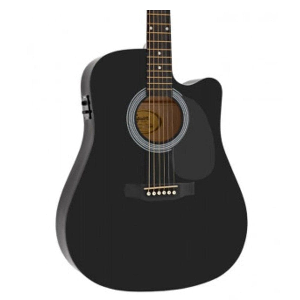 fender electro acoustic guitar bundles fender sa105ce electro - acoustic guitar bundle with gigbag, tuner, picks, strap, polishing cloth & ebook