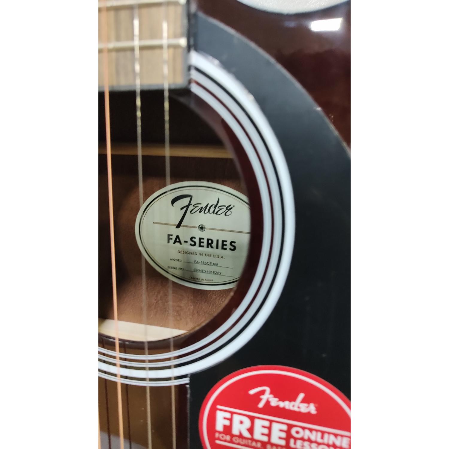 Fender Electro Acoustic Guitars 2.02501E+11 Fender FA-135CE Concert V2 Electro Acoustic Guitar - Natural Mahogany - Open Box