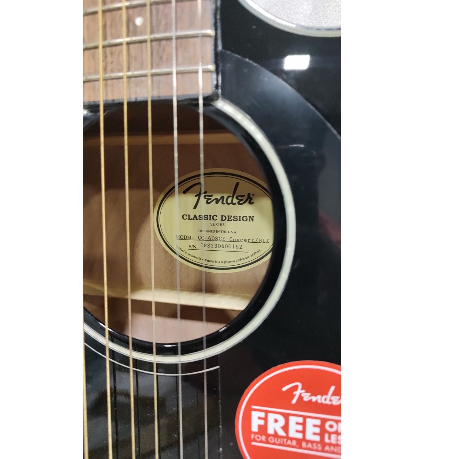 Fender Electro Acoustic Guitars 2.03E+11 Fender CC-60SCE Concert Electro-Acoustic Guitar - Open Box