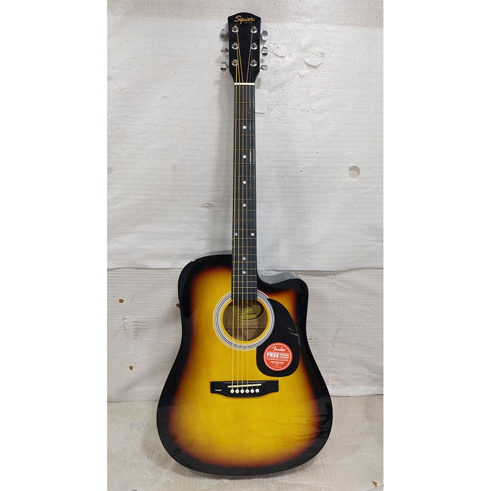 fender electro acoustic guitars 202101551731 fender sa105ce electro - acoustic guitar - sunburst - open box b stock #barcode_202101551731