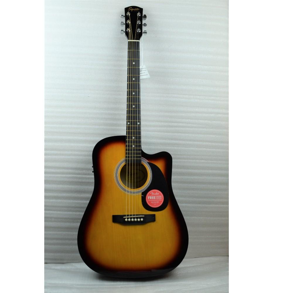 fender electro acoustic guitars 202101606580 fender sa105ce electro - acoustic guitar - sunburst - open box b stock #barcode_202101606580