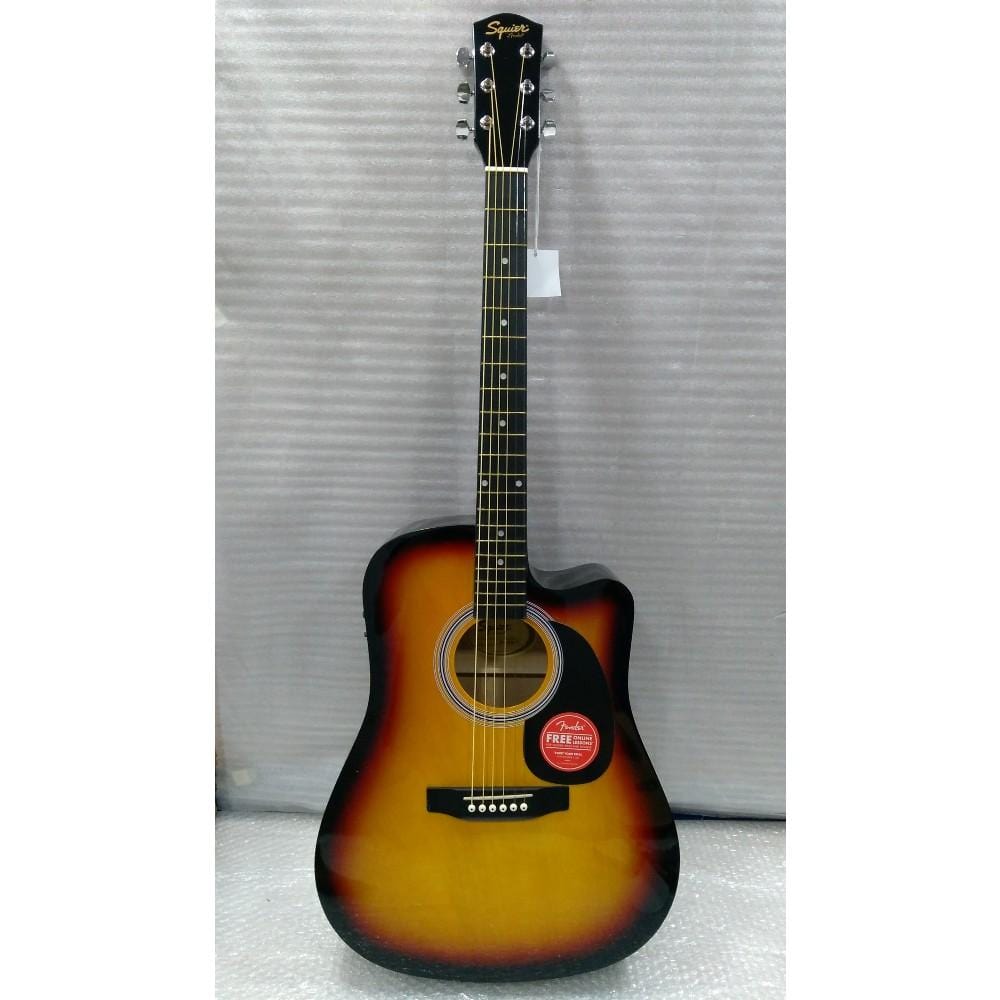 fender electro acoustic guitars 202101606583 fender sa105ce electro - acoustic guitar - sunburst - open box b stock #barcode_202101606583