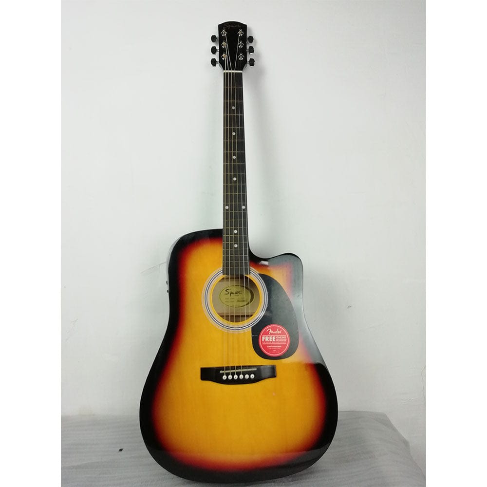 fender electro acoustic guitars 202101707371 fender sa105ce electro - acoustic guitar - sunburst - open box b stock #barcode_202101707467