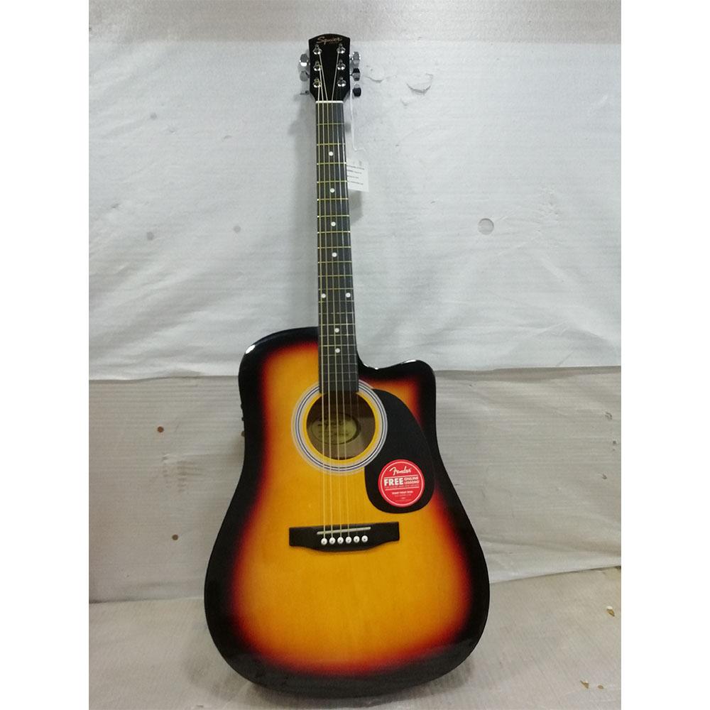 fender electro acoustic guitars 202101707467 fender sa105ce electro - acoustic guitar - sunburst - open box b stock #barcode_202101707467