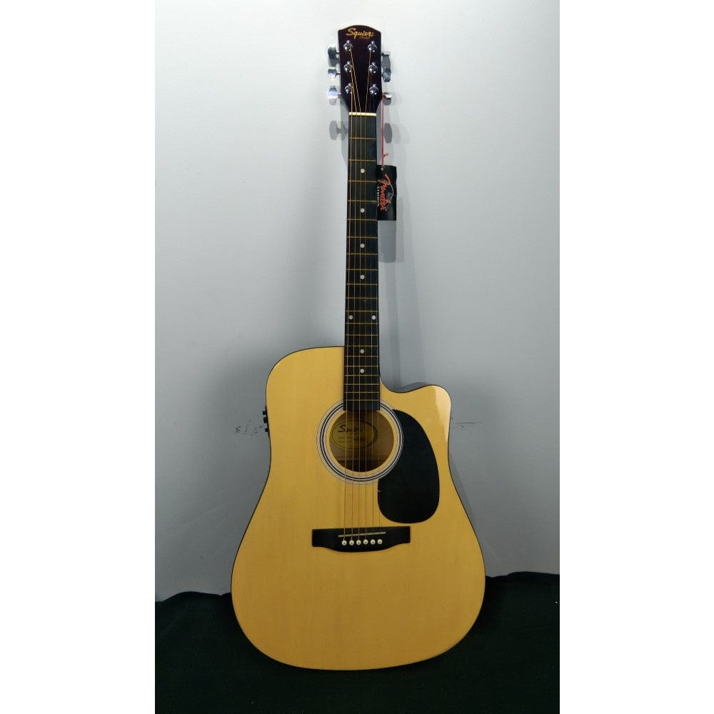 fender electro acoustic guitars 202301880458 fender sa105ce electro - acoustic guitar - natural - open box b stock #barcode_202301880458