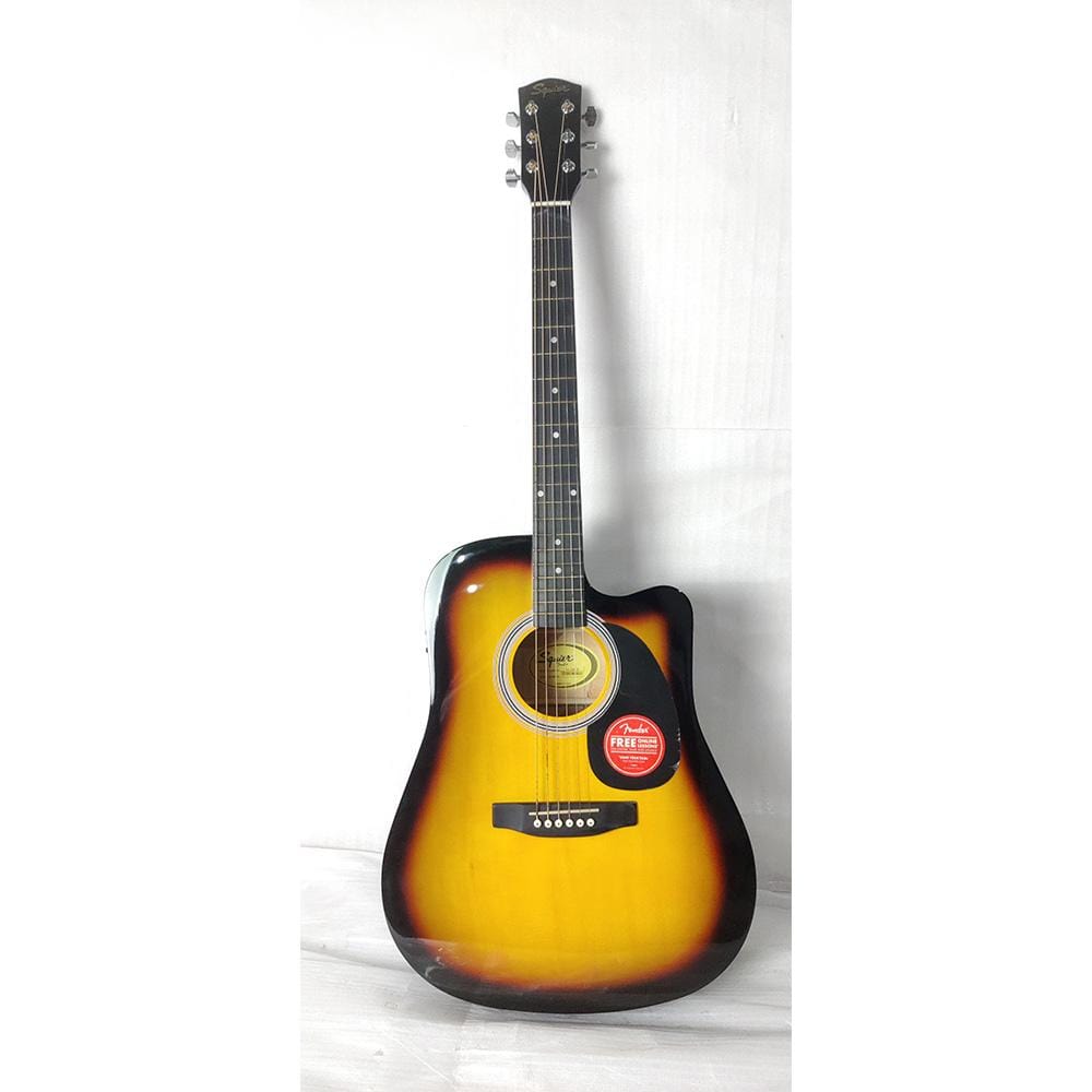 fender electro acoustic guitars 458688 fender sa105ce electro - acoustic guitar - sunburst - open box b stock #barcode_391656