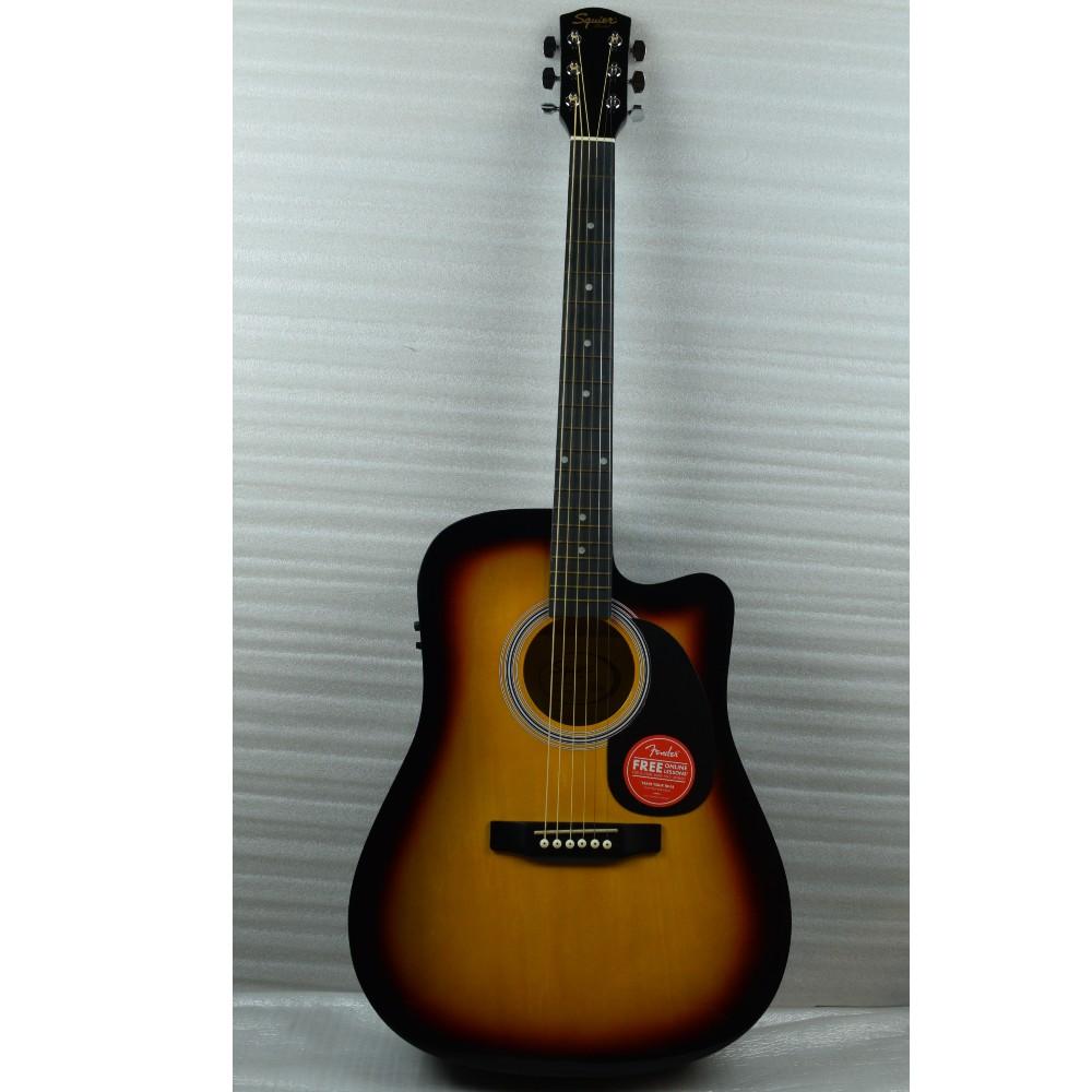 fender electro acoustic guitars 475459 fender sa105ce electro - acoustic guitar - sunburst - open box b stock #barcode_475459