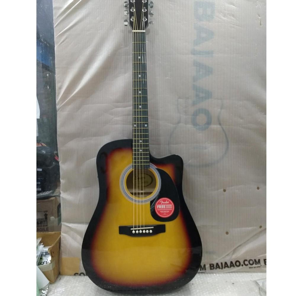 fender electro acoustic guitars 475472 fender sa105ce electro - acoustic guitar - sunburst - open box b stock #barcode_475472