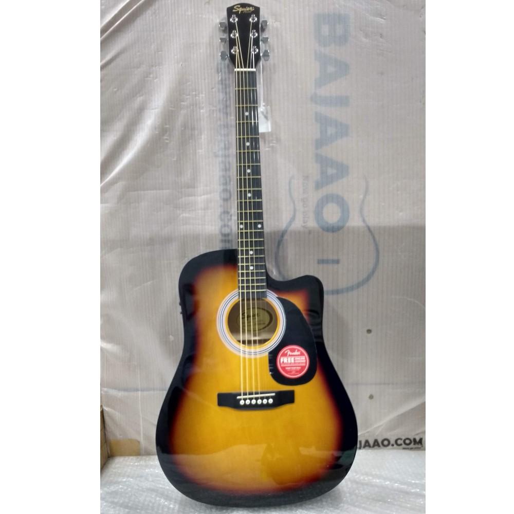 fender electro acoustic guitars 475488 fender sa105ce electro - acoustic guitar - sunburst - open box b stock #barcode_475488
