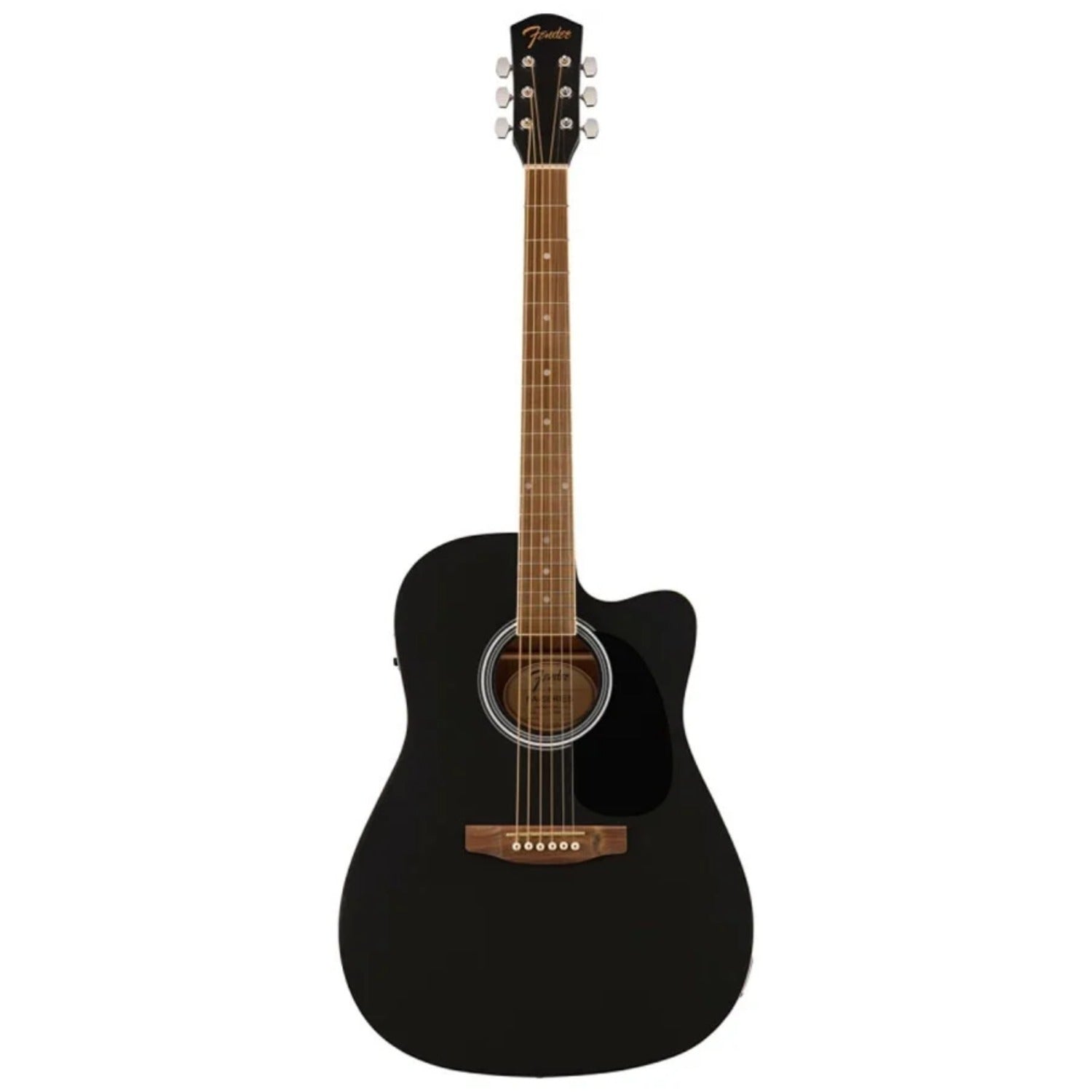 Fender Electro Acoustic Guitars Black Fender FA-25CE Dreadnought 6 String Electro Acoustic Guitar#color_black