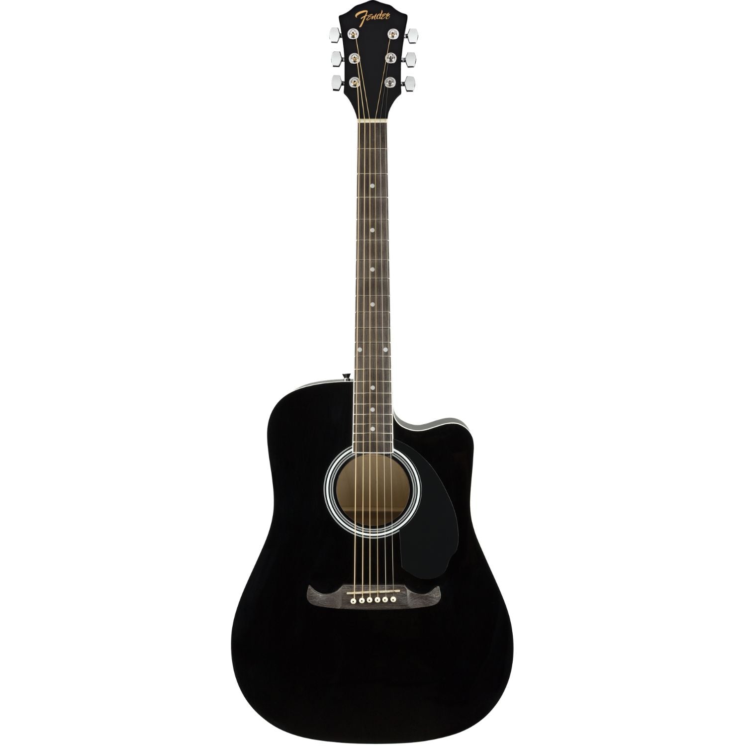 Fender Electro Acoustic Guitars Black / SINGLE Fender FA-125CE Dreadnought Cutaway Electro Acoustic Guitar #color_black,type_single