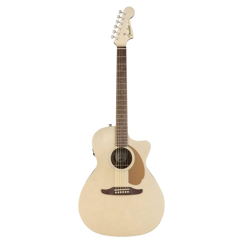 fender electro acoustic guitars champagne fender newporter player 6 string electro-acoustic guitar - walnut fretboard