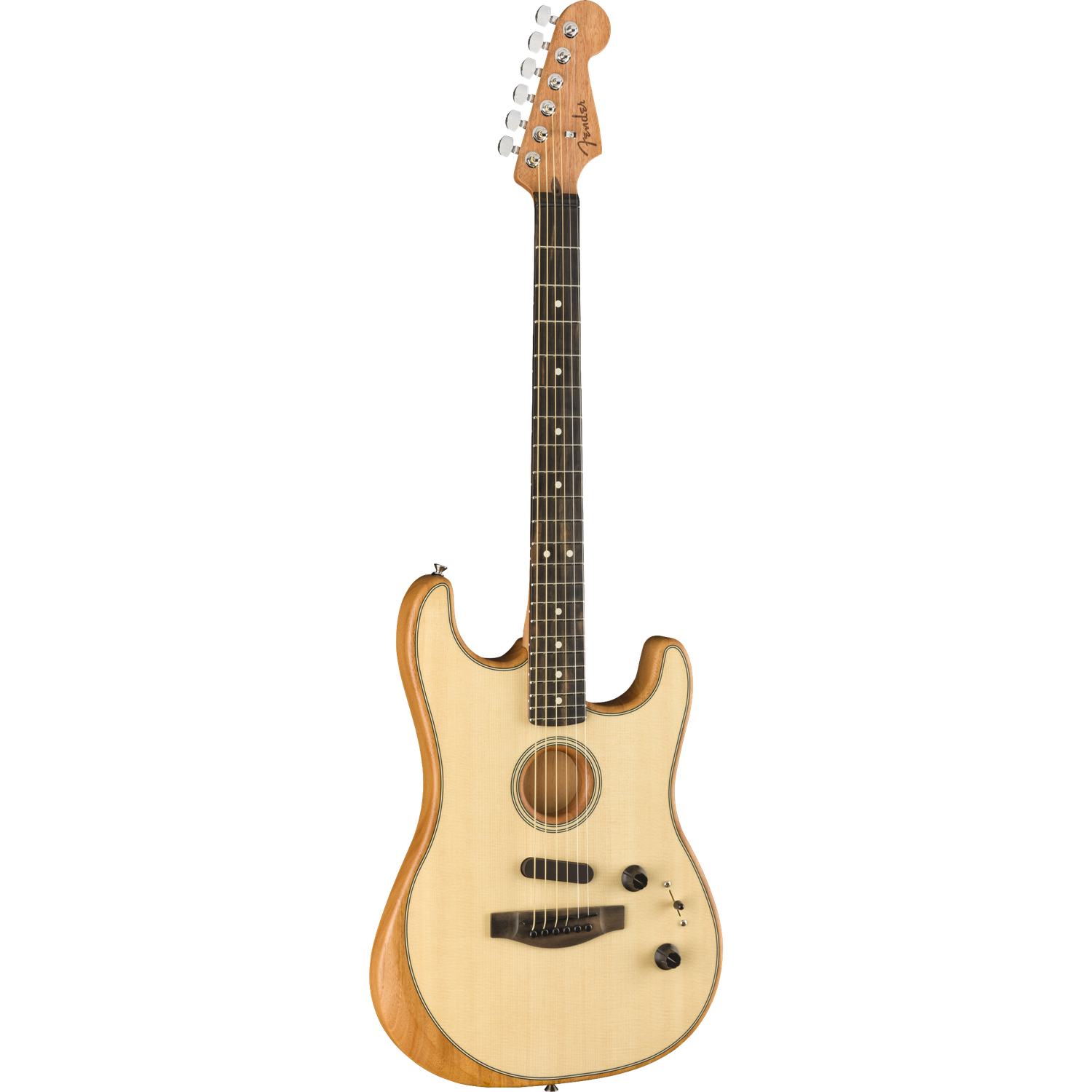 Fender Electro Acoustic Guitars Fender Acoustasonic Stratocaster 6-Strings Electro Acoustic Guitar With Gig Bag