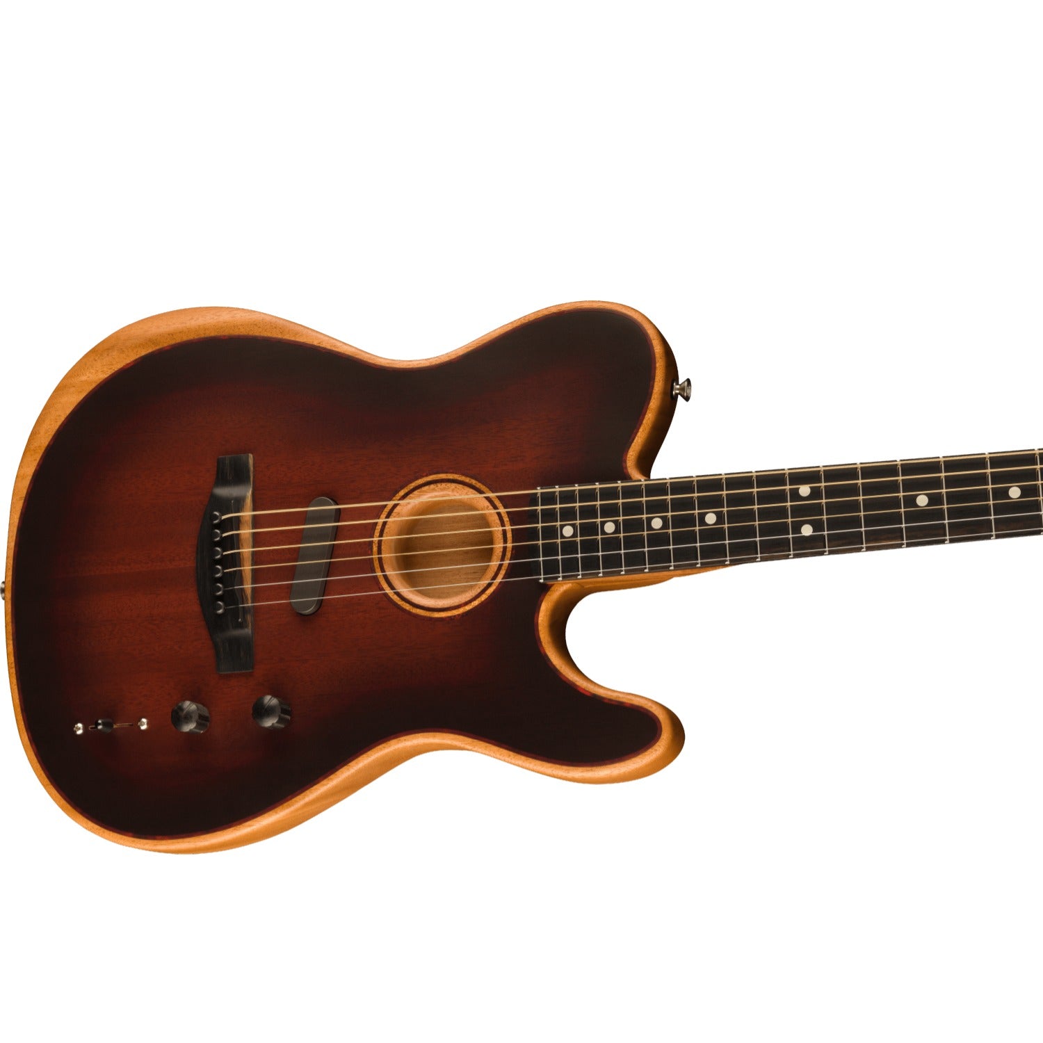 Fender Electro Acoustic Guitars Fender American Acoustasonic Telecaster All Mahagony Electro Acoustic Guitar with Gigbag