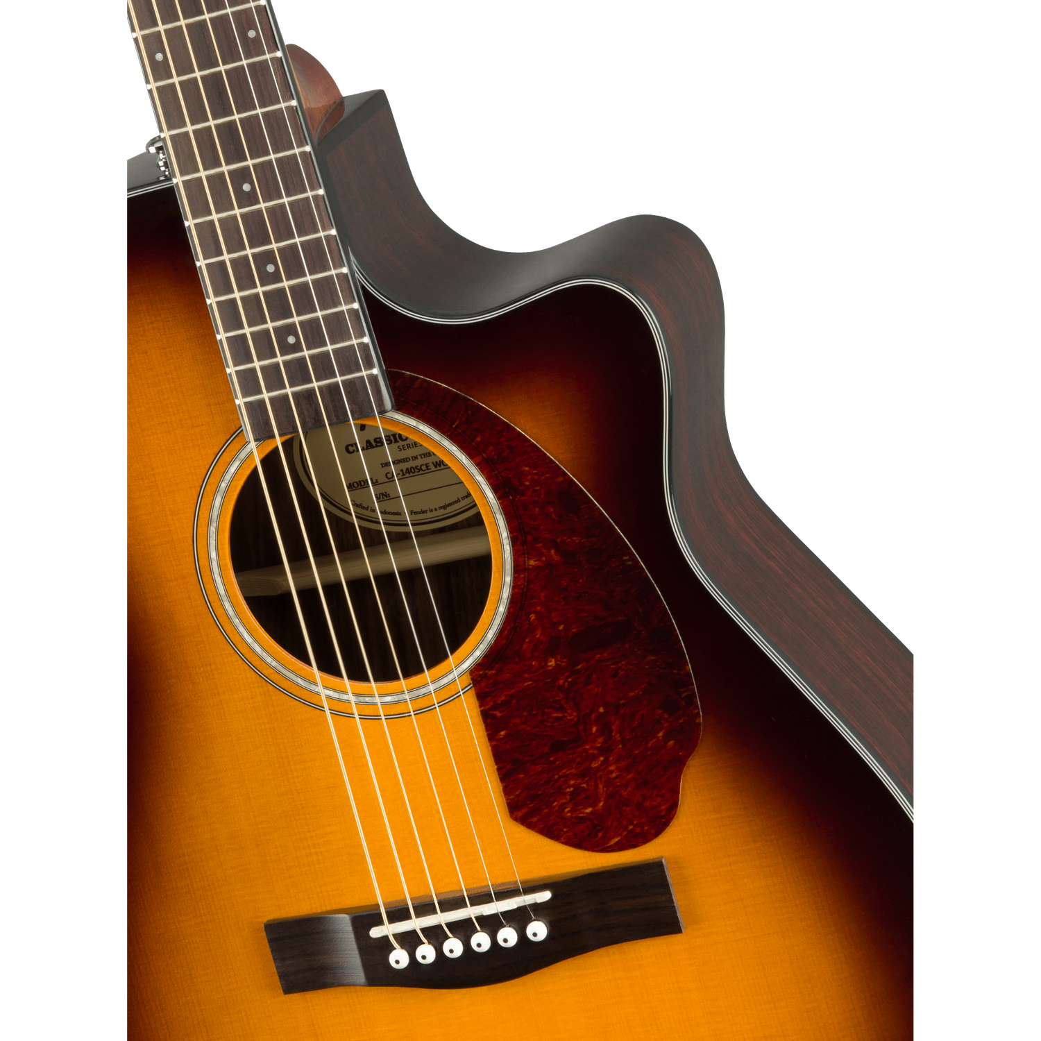 Fender Electro Acoustic Guitars Fender CC-140SCE Concert Electro-Acoustic Guitar with Case