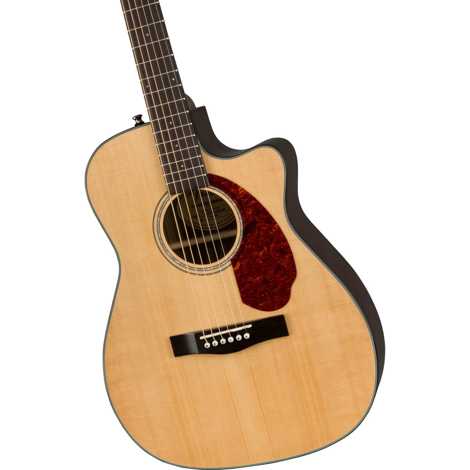 Fender Electro Acoustic Guitars Fender CC-140SCE Concert Electro-Acoustic Guitar with Case