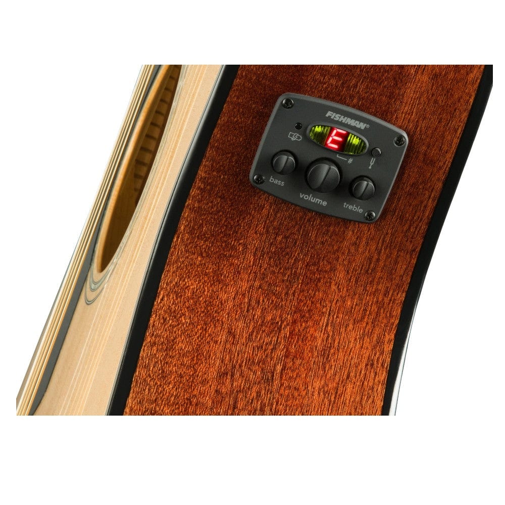fender electro acoustic guitars fender cc 60sce concert walnut electro acoustic guitar - left handed