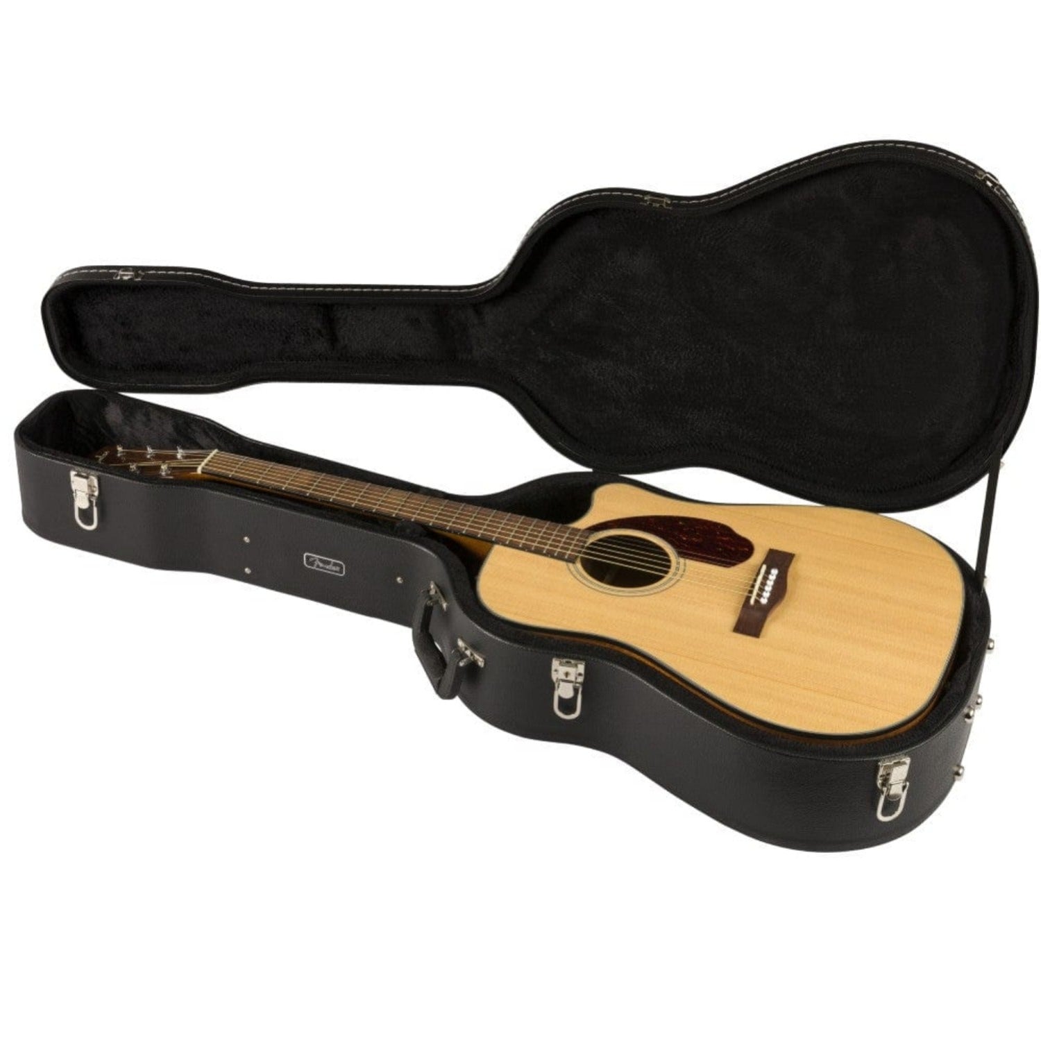 Fender Electro Acoustic Guitars Fender CD-140SCE Electro-Acoustic Guitar with Case #color_natural