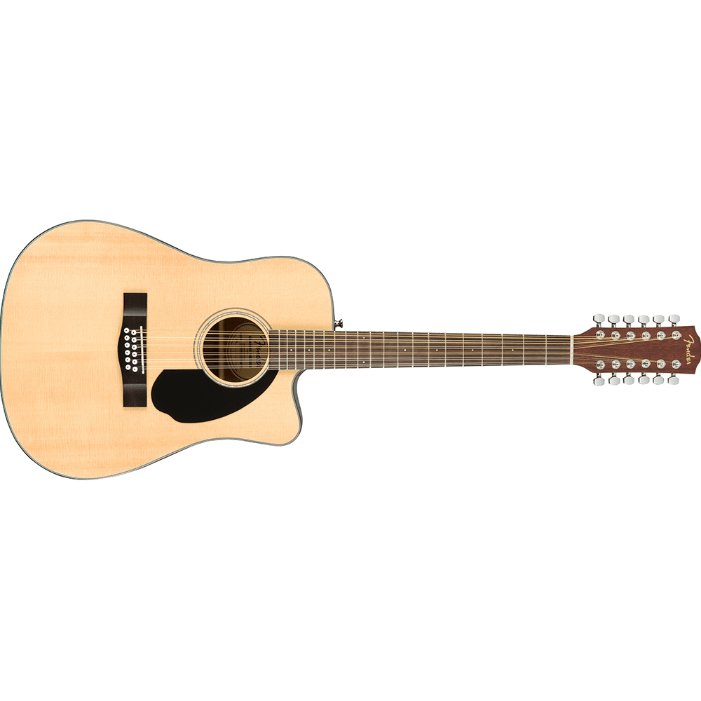 fender electro acoustic guitars fender cd-60sce 12-string electro acoustic dreadnaught guitar - natural