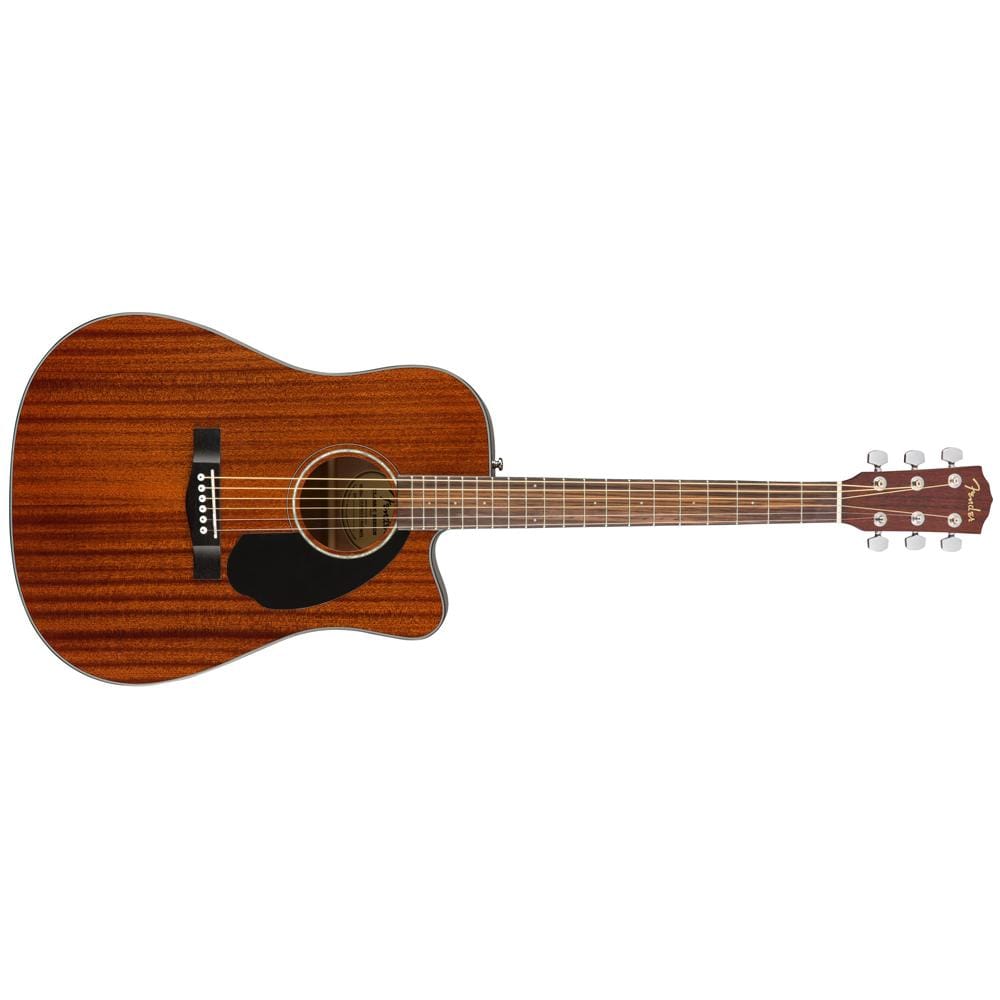 fender electro acoustic guitars fender cd-60sce dreadnought all mahogany electro-acoustic guitar - open box