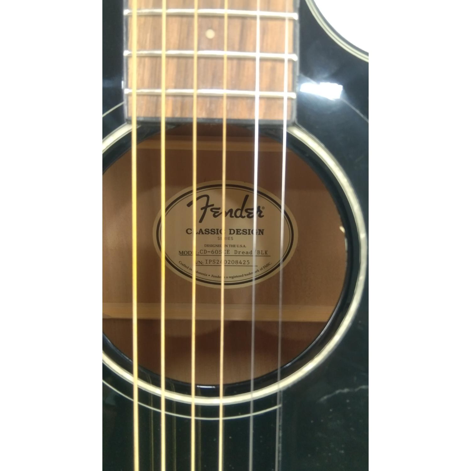 Fender Electro Acoustic Guitars Fender CD-60SCE Dreadnought Electro-Acoustic Guitar - Open Box