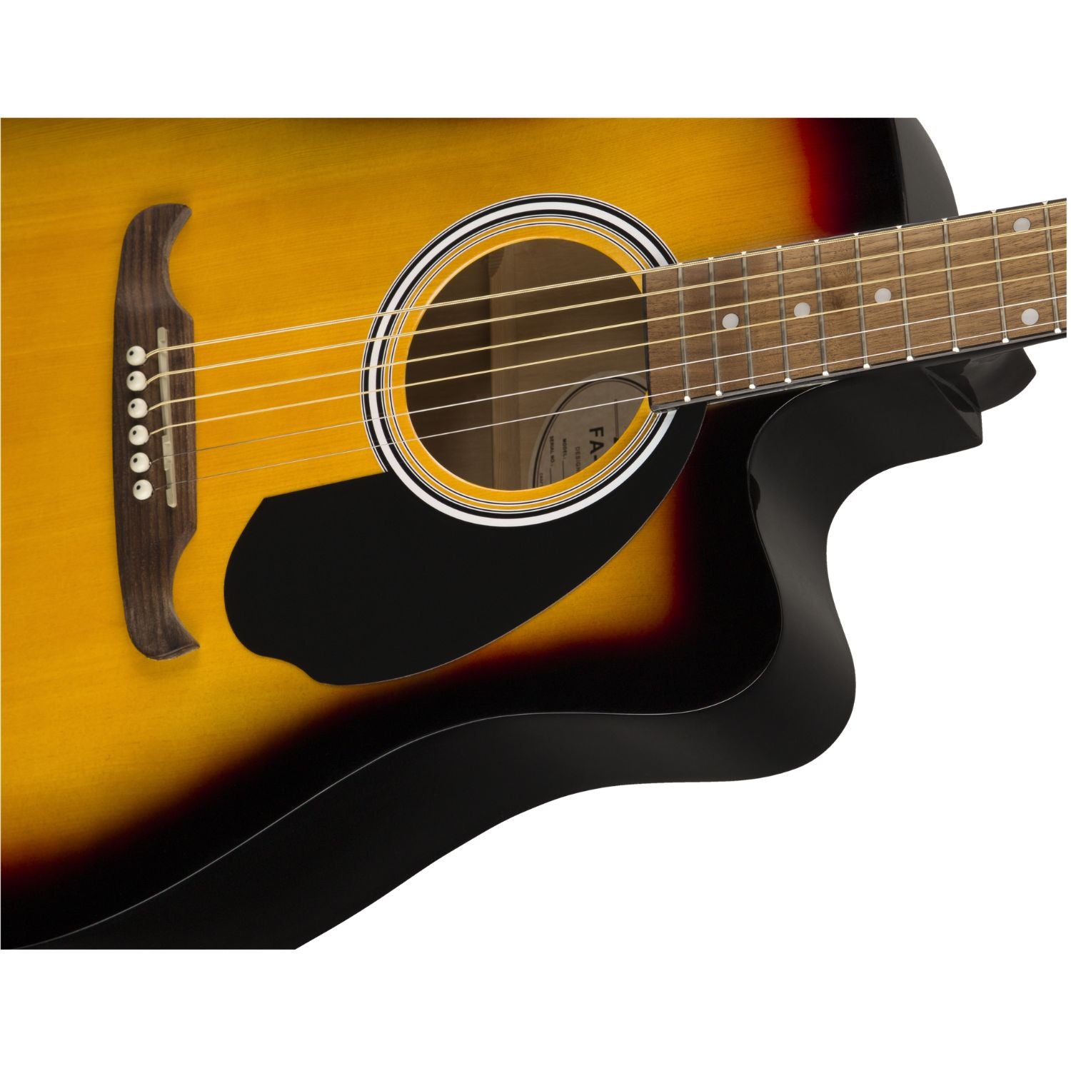 Fender Electro Acoustic Guitars Fender FA-125CE Dreadnought Cutaway Electro Acoustic Guitar #color_sunburst,type_bundle