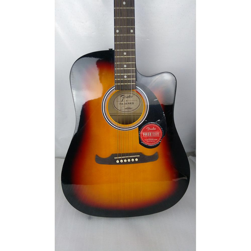 fender electro acoustic guitars fender fa-125ce dreadnought electro acoustic guitar - sunburst - open box b stock #barcode_202101745829