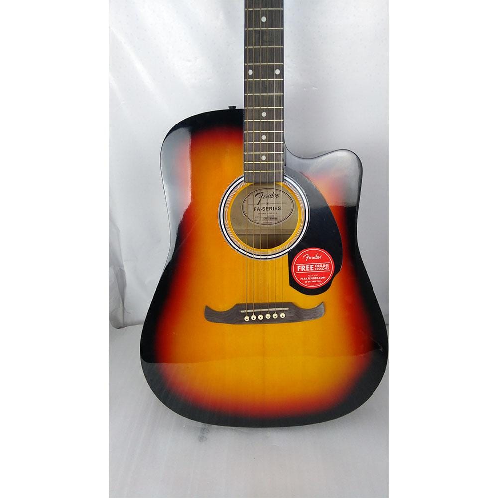 fender electro acoustic guitars fender fa-125ce dreadnought electro acoustic guitar - sunburst - open box b stock #barcode_202101745829