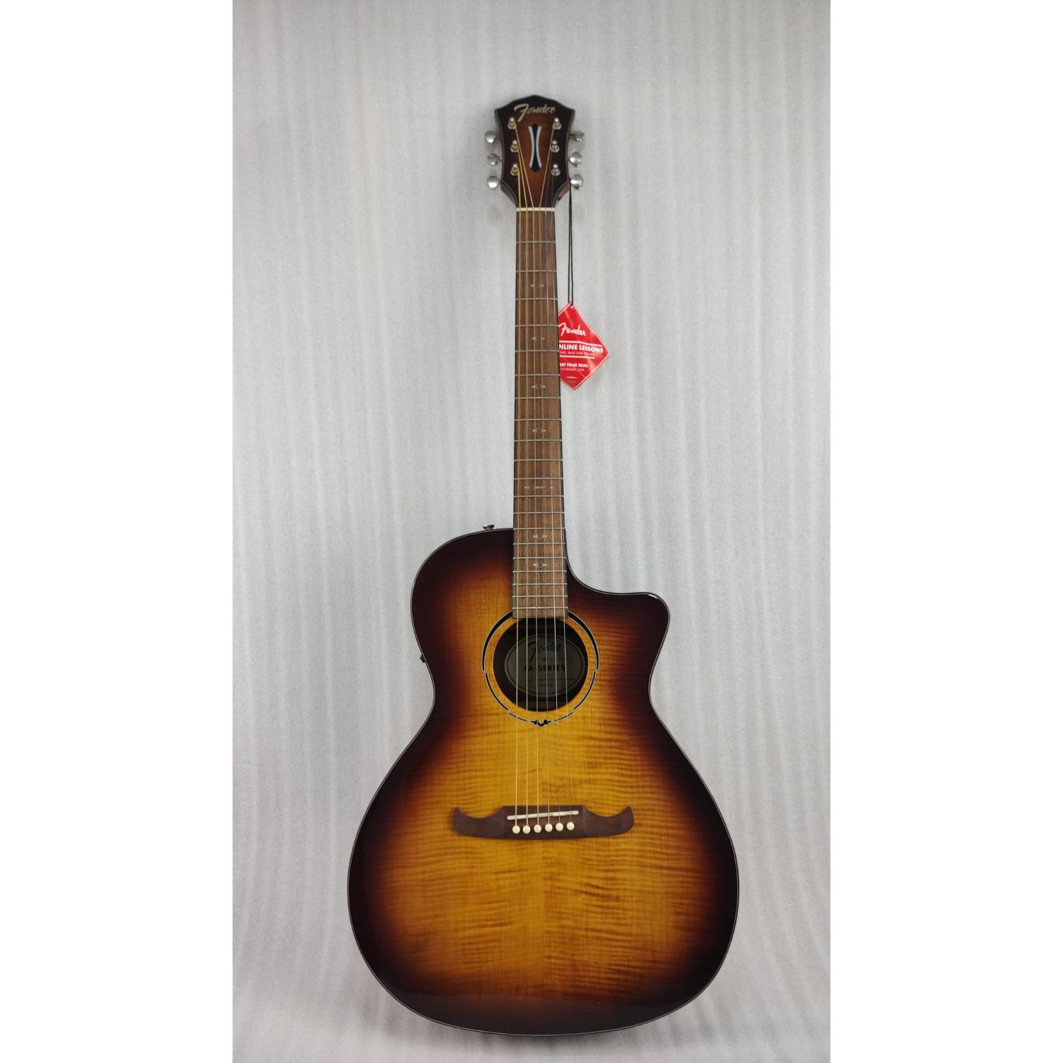 Fender Electro Acoustic Guitars Fender FA-345CE Auditorium Electro Acoustic Guitar - 3 Tone Tea Burst - Open Box
