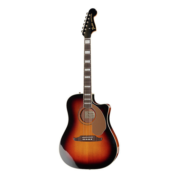 fender electro acoustic guitars fender kingman asce v3 dreadnought cutaway electro acoustic guitar - sunburst