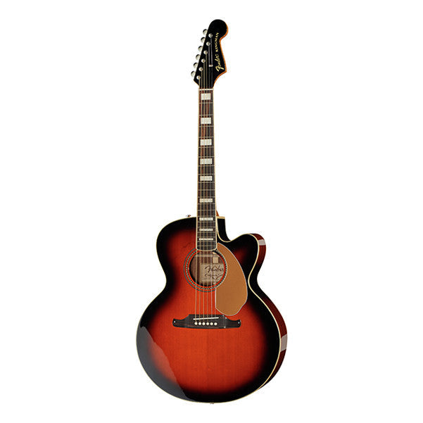 fender electro acoustic guitars fender kingman jumbo sce cutaway electro acoustic guitar - 3 color sunburst