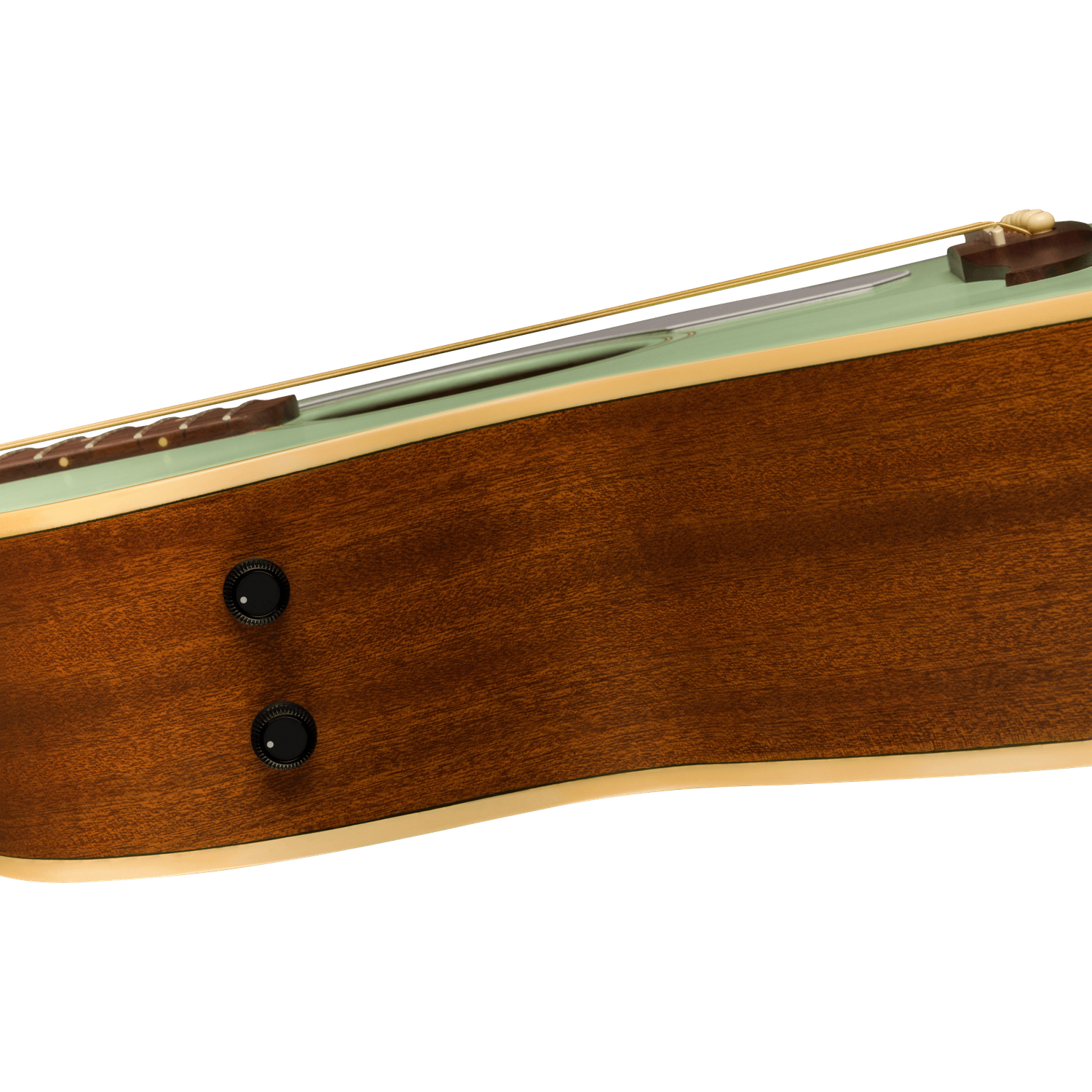 Fender Electro Acoustic Guitars Fender Newporter Player 6 String Electro Acoustic Guitar#color_surf-green