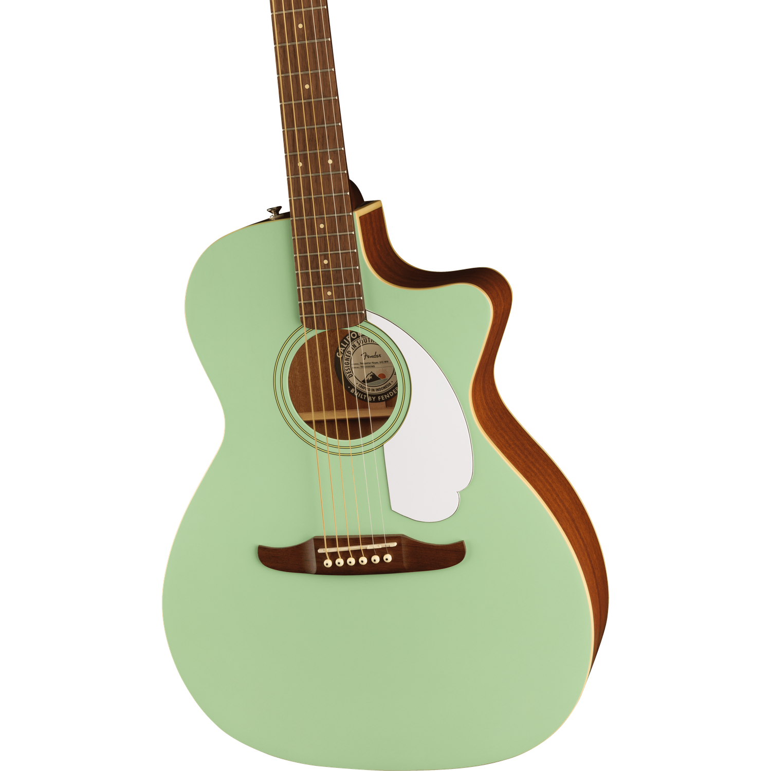 Fender Electro Acoustic Guitars Fender Newporter Player 6 String Electro Acoustic Guitar#color_surf-green