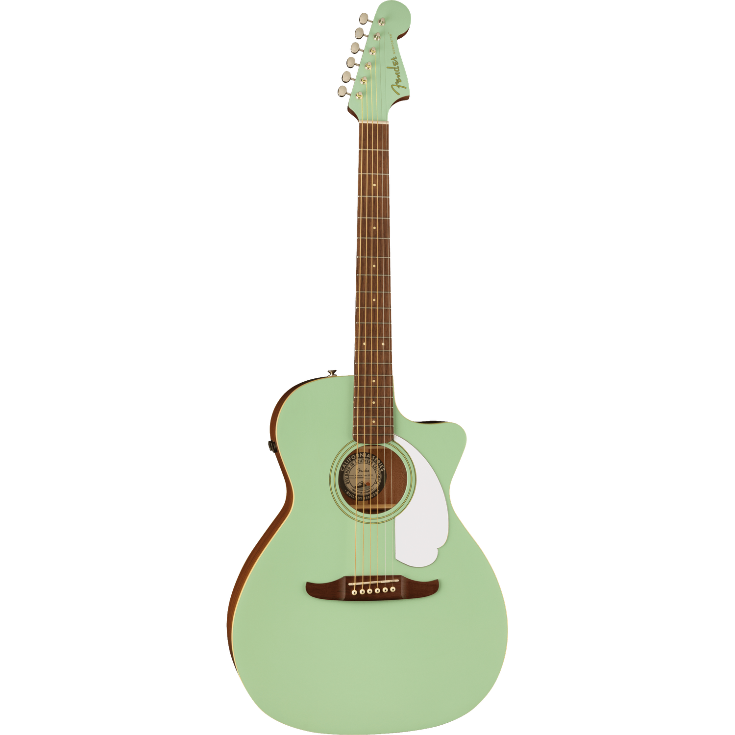 Fender Electro Acoustic Guitars Fender Newporter Player 6 String Electro Acoustic Guitar#color_surf-green