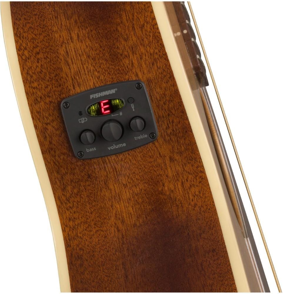 fender electro acoustic guitars fender newporter player 6 string electro-acoustic guitar - walnut fretboard